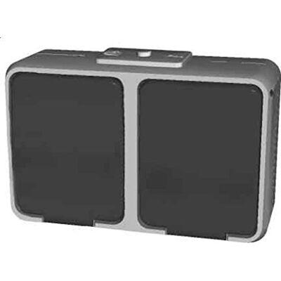 Elso 455409 Gris Basalto Claro Doble Enchufe - Toma de Corriente Elso 455409 Gris Basalto Claro Doble Enchufe - Toma de Corriente