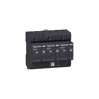 Schneider Electric - Acti9 - Parafoudre Prd1 25r Débrochable - 3p - 350v - Report Signalisation - 16331 Schneider Electric - Acti9 - Parafoudre Prd1 25r Débrochable - 3p - 350v - Report Signalisation - 16331