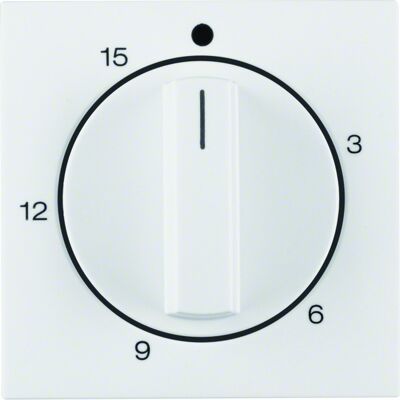 Berker S1 B3 B7 Tapa Temporizador Con Mando Rotativo Brillo Blanco Polar 16328989 Berker S1 B3 B7 Tapa Temporizador Con Mando Rotativo Brillo Blanco Polar 16328989