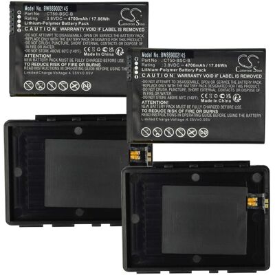 Vhbw 2x Batería Recargable Compatible Con Honeywell Dolphin Ct65, Ct60 Pda (4700mah, 3,8v, Li-poli) Vhbw 2x Batería Recargable Compatible Con Honeywell Dolphin Ct65, Ct60 Pda (4700mah, 3,8v, Li-poli)