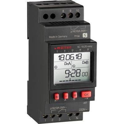 Müller SC 18.20 easy 12V Temporizador Digital - Temporizador Digital Müller SC 18.20 easy 12V Temporizador Digital - Temporizador Digital