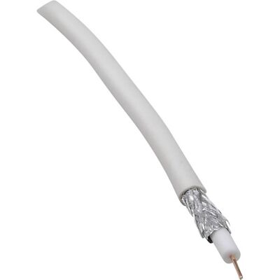 BKL Electronic 0806001/25 Cable coaxial blanco - Cable coaxial BKL Electronic 0806001/25 Cable coaxial blanco - Cable coaxial