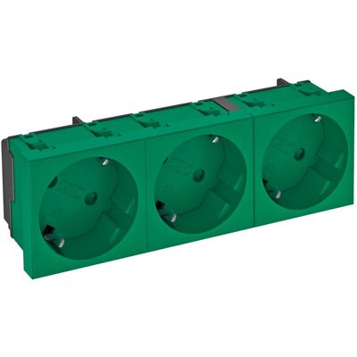 OBO Bettermann STD-D3S MZGN3 - Enchufe con protección IP - Verde OBO Bettermann STD-D3S MZGN3 - Enchufe con protección IP - Verde