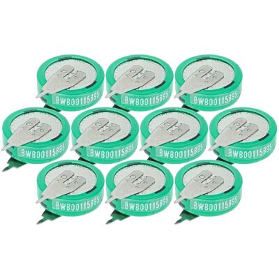 Vhbw - 10x Nimh Batería De Botón De Repuesto Tipo 1/v80h 2 Pines 80 Mah 1,2 V Compatible Para Lámparas Solares, Etc. Vhbw - 10x Nimh Batería De Botón De Repuesto Tipo 1/v80h 2 Pines 80 Mah 1,2 V Compatible Para Lámparas Solares, Etc.