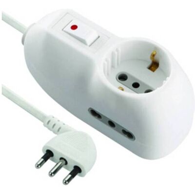 ELECTRALINE 5 X Multipresa 2p Bip+1 Schuko 10a C/int Sicur Fig.7 ELECTRALINE 5 X Multipresa 2p Bip+1 Schuko 10a C/int Sicur Fig.7
