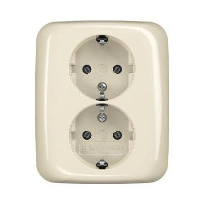 Busch-Jaeger 202 EUJ-212 Enchufe doble Schuko - Toma eléctrica Busch-Jaeger 202 EUJ-212 Enchufe doble Schuko - Toma eléctrica