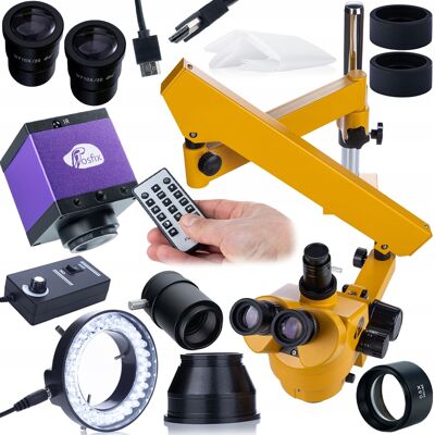 OEM Microscopio Trinocular 7-45x Con Brazo Articulado, C谩mara Hd Hdmi Panasonic + Lente Barlow 0.5x + Iluminador Led 56x Kit De Servicio Profesional Para Electr贸nica E Inspecci贸n OEM Microscopio Trinocular 7-45x Con Brazo Articulado, C谩mara Hd Hdmi Panasonic + Lente Barlow 0.5x + Iluminador Led 56x Kit De Servicio Profesional Para Electr贸nica E Inspecci贸n