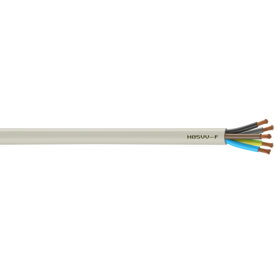 Cable Eléctrico 5 G 1,5 Mm² Ho5vvf L.10 M, Blanco Nexans Cable Eléctrico 5 G 1,5 Mm² Ho5vvf L.10 M, Blanco Nexans