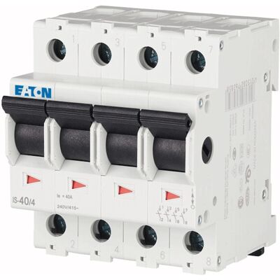 Eaton - Interruptor Seccionador 40a, 4 Polos Y 4 Módulos 276273 Eaton - Interruptor Seccionador 40a, 4 Polos Y 4 Módulos 276273