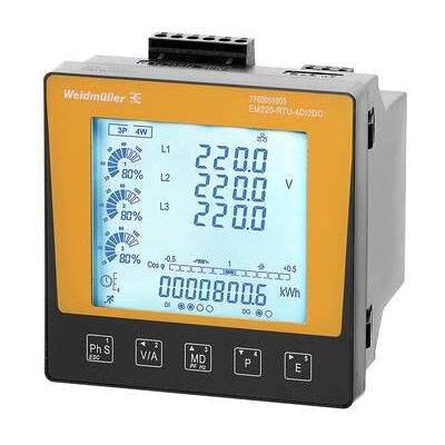 WEIDMULLER Contador Eléctrico Weidmüller Em220-rtu-4di2do Corriente Alterna Instalación Fácil WEIDMULLER Contador Eléctrico Weidmüller Em220-rtu-4di2do Corriente Alterna Instalación Fácil