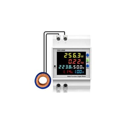 OEM Medidor De Energía Monofásico Wifi, Medidor De Electricidad 6 En 1, Vatímetro, Pantalla Lcd Wifi, Voltímetro Digital, Amperímetro Para Riel Din, Medidor De Kwh, Ac40-300v 100a (ct Externo) - Crezuo OEM Medidor De Energía Monofásico Wifi, Medidor De Electricidad 6 En 1, Vatímetro, Pantalla Lcd Wifi, Voltímetro Digital, Amperímetro Para Riel Din, Medidor De Kwh, Ac40-300v 100a (ct Externo) - Crezuo
