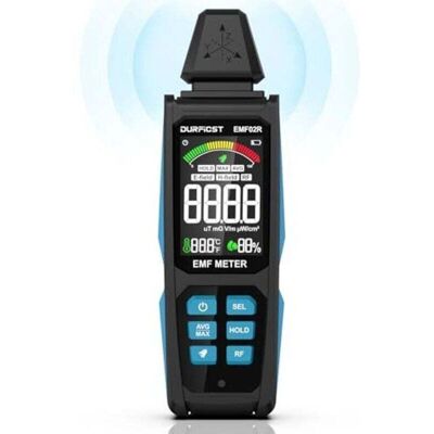 OEM Contador De Campos Electromagnéticos 5 En 1 Crezuo, Detector Digital Recargable De Campos Electromagnéticos Para Señales Ef, Rf, Mf Y Wifi.-crezuo OEM Contador De Campos Electromagnéticos 5 En 1 Crezuo, Detector Digital Recargable De Campos Electromagnéticos Para Señales Ef, Rf, Mf Y Wifi.-crezuo