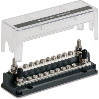 BEP MARINE Bep Pro-installer - Z Busbar De 18 Vías Con Tapa Protectora 2x200a BEP MARINE Bep Pro-installer - Z Busbar De 18 Vías Con Tapa Protectora 2x200a