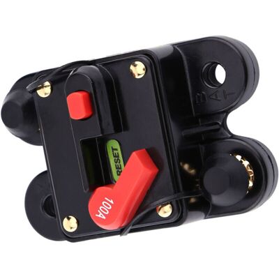 OEM Portafusibles Rearmable Para Automóviles De 12 V, Disyuntor Rearmable Con Interruptor De Conmutación, Portafusibles Para Motores De Embarcaciones Con Rearme Manual (100 A) -crezuo OEM Portafusibles Rearmable Para Automóviles De 12 V, Disyuntor Rearmable Con Interruptor De Conmutación, Portafusibles Para Motores De Embarcaciones Con Rearme Manual (100 A) -crezuo