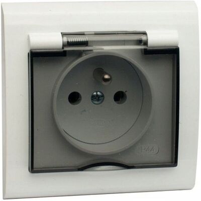 SHUMEE Enchufe Eléctrico Hermético Blanco, 1 Unidad. SHUMEE Enchufe Eléctrico Hermético Blanco, 1 Unidad.