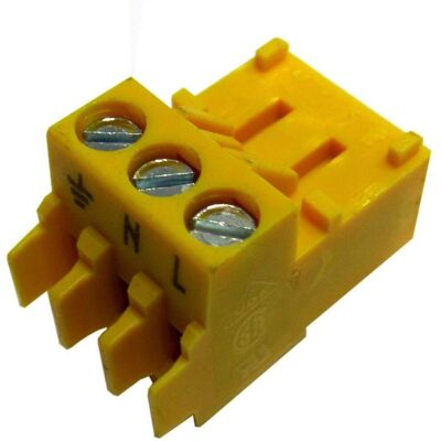 BUDERUS Bosch Borne De Conexión 3 Polos Amarillo Everp, 7747026994 BUDERUS Bosch Borne De Conexión 3 Polos Amarillo Everp, 7747026994
