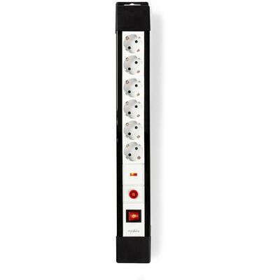 Nedis Exs630spf1pro Regleta 6 Enchufes Negro Blanco Nedis Exs630spf1pro Regleta 6 Enchufes Negro Blanco