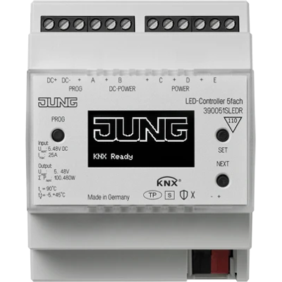 Jung Controlador Led Knx 5 Veces, Reg, 4 Te, Secure 39005 1s Led R Jung Controlador Led Knx 5 Veces, Reg, 4 Te, Secure 39005 1s Led R
