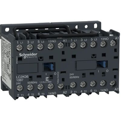 Schneider Electric - Tesys Lc2k - Contacteur Inverseur - 3p - Ac-3 440v - 6a - Bobine 24vca Schneider Electric - Tesys Lc2k - Contacteur Inverseur - 3p - Ac-3 440v - 6a - Bobine 24vca