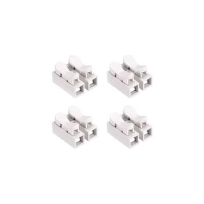 OEM 100 Conectores De Cable, Conector De Resorte Ch2, Terminales De Conexión Automática, Para Tiras De Led - Crezuo OEM 100 Conectores De Cable, Conector De Resorte Ch2, Terminales De Conexión Automática, Para Tiras De Led - Crezuo