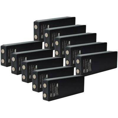 Vhbw 10x Batería Reemplaza Scanreco 16131, 17162, 592, 1026, 13445 Para Mando A Distancia Industrial (1500 Mah, 7,2 V, Nimh) - Negro Vhbw 10x Batería Reemplaza Scanreco 16131, 17162, 592, 1026, 13445 Para Mando A Distancia Industrial (1500 Mah, 7,2 V, Nimh) - Negro