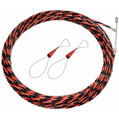 OEM Tirador De Cables Eléctrico De 50 Metros Con Aguja Retráctil Y Cabezal Con Resorte, Poliéster De 3 Torsiones Para Instalación De Cables. OEM Tirador De Cables Eléctrico De 50 Metros Con Aguja Retráctil Y Cabezal Con Resorte, Poliéster De 3 Torsiones Para Instalación De Cables.