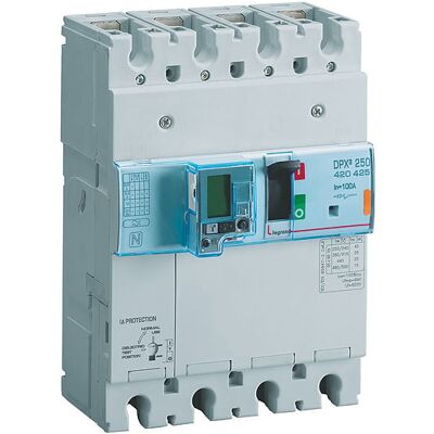 LEGRAND Disjoncteur Électronique Dpx³ 250 Mesure + Différentiel 4p 160 A - Leg420487 LEGRAND Disjoncteur Électronique Dpx³ 250 Mesure + Différentiel 4p 160 A - Leg420487