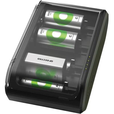 Cargador De Batería Gp Nimh B631 Para Cargar Miniagujas De 1,5 V, Agujas Aa, Pilas C, D Y 9 V Cargador De Batería Gp Nimh B631 Para Cargar Miniagujas De 1,5 V, Agujas Aa, Pilas C, D Y 9 V