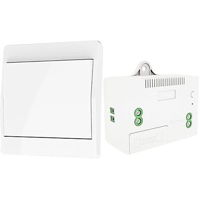 OEM Interruptor De Luz Cinético Inalámbrico Dieserc Con Interruptor De Seguridad Por Radiofrecuencia Y Receptor De Relé De 1000 W Con Fusible, Sin Batería, Interruptor Autogenerador (1 Vía, 1 Botón) OEM Interruptor De Luz Cinético Inalámbrico Dieserc Con Interruptor De Seguridad Por Radiofrecuencia Y Receptor De Relé De 1000 W Con Fusible, Sin Batería, Interruptor Autogenerador (1 Vía, 1 Botón)