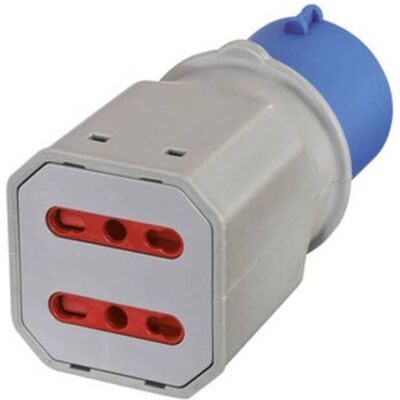 ELECTRALINE 10 X Adattatore Industriale 16a 220v 2pr Bip Ip44 Fig. 7 ELECTRALINE 10 X Adattatore Industriale 16a 220v 2pr Bip Ip44 Fig. 7