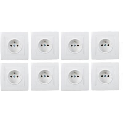 OEM – Paquete De 8 Enchufes De Pared Estándar Franceses 16a 220v – Instalación Integrada – Plástico Pc – Para Oficinas Y Hoteles -crezuo OEM – Paquete De 8 Enchufes De Pared Estándar Franceses 16a 220v – Instalación Integrada – Plástico Pc – Para Oficinas Y Hoteles -crezuo