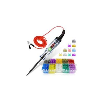 OEM Probador De Circuitos Inteligente Y Juego De 100 Fusibles Para Automóvil, Probador De Voltaje De Fusibles De 2.5-32 V Con Luz Indicadora Led Digital Para Circuitos, Fusibles E Interruptores - Crezuo OEM Probador De Circuitos Inteligente Y Juego De 100 Fusibles Para Automóvil, Probador De Voltaje De Fusibles De 2.5-32 V Con Luz Indicadora Led Digital Para Circuitos, Fusibles E Interruptores - Crezuo