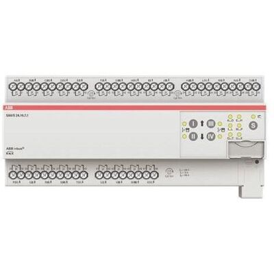ABB S&J 24 canales 16A actuador de persiana KNX - IP20 ABB S&J 24 canales 16A actuador de persiana KNX - IP20