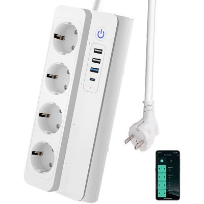 OEM Regleta Inteligente 4 Ac 1 Usb-c Pd20w 3 Usb-a 16a OEM Regleta Inteligente 4 Ac 1 Usb-c Pd20w 3 Usb-a 16a