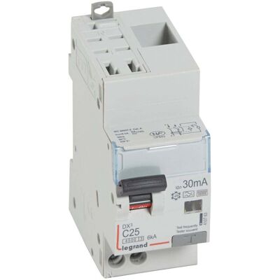 LEGRAND Disjoncteur Modulaire Dx3 1p+n Courbe C 25a Type F 6ka - Leg410763 LEGRAND Disjoncteur Modulaire Dx3 1p+n Courbe C 25a Type F 6ka - Leg410763