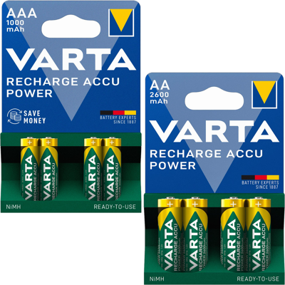 OEM Juego De Pilas Nimh Varta Power Aaa 1000mah (4x1) Y Aa 2600mah (4x1) OEM Juego De Pilas Nimh Varta Power Aaa 1000mah (4x1) Y Aa 2600mah (4x1)