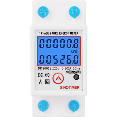 OEM Medidor De Energía Dds6619-526l-1, Pantalla Retroiluminada Con Reinicio, Medidor De Energía Multifuncional Monofásico Tipo Riel, Multímetro Microelectrónico (110 V) OEM Medidor De Energía Dds6619-526l-1, Pantalla Retroiluminada Con Reinicio, Medidor De Energía Multifuncional Monofásico Tipo Riel, Multímetro Microelectrónico (110 V)