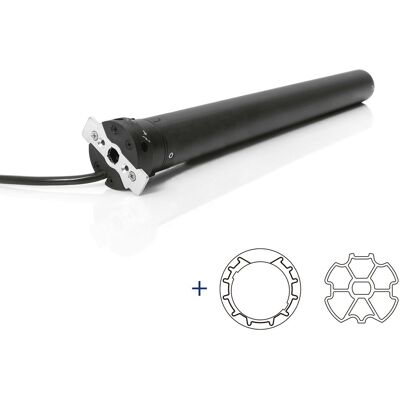 Avosdim - Motor Persiana Con Cable Ø 45 30 Nm + Adaptadores De Eje Zf64 Avosdim - Motor Persiana Con Cable Ø 45 30 Nm + Adaptadores De Eje Zf64