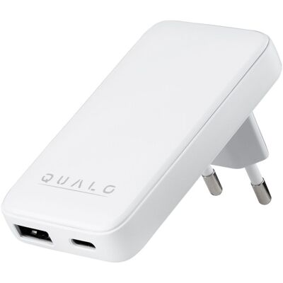 SHUMEE Cargador De Pared Plano Inclinado Qualo Ultra Slim Gan Usb-a Usb-c Pd De 45 W, 1 Unidad. SHUMEE Cargador De Pared Plano Inclinado Qualo Ultra Slim Gan Usb-a Usb-c Pd De 45 W, 1 Unidad.