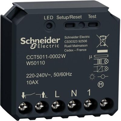 Módulo de Interruptor de Luz Schneider Electric Wiser - Zigbee - Hasta 2200W Módulo de Interruptor de Luz Schneider Electric Wiser - Zigbee - Hasta 2200W