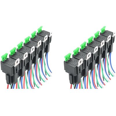 OEM Adecuado Para 12 Relés Automotrices Unipolares De 5 Pines Y Un Tiro, 12 V 30 A, Arnés De Cableado Para Interruptor De Relé De Fusible Automotriz, Piezas De Automóviles. OEM Adecuado Para 12 Relés Automotrices Unipolares De 5 Pines Y Un Tiro, 12 V 30 A, Arnés De Cableado Para Interruptor De Relé De Fusible Automotriz, Piezas De Automóviles.