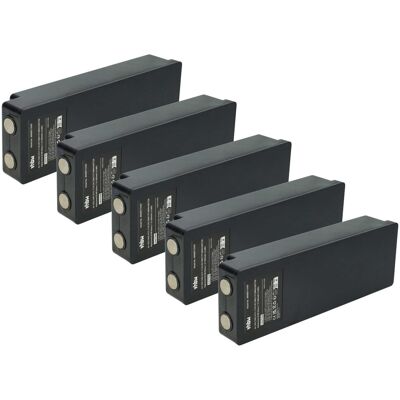 Vhbw - 5x Batería Reemplaza Palfinger Im6024, Rsc7220, 708031757 Para Mando A Distancia Industrial (2000 Mah, 7,2 V, Nimh) - Negro Vhbw - 5x Batería Reemplaza Palfinger Im6024, Rsc7220, 708031757 Para Mando A Distancia Industrial (2000 Mah, 7,2 V, Nimh) - Negro