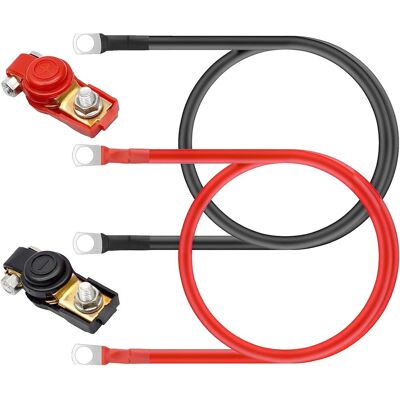 OEM Cables De Batería De Automóvil De 2 Pines, 16 Mm², 100 Cm, Cable De Batería De 12 V 5 Awg Con Terminales De Anillo M10 Y 2 Terminales De Batería, Cable De Cobre Rojo Y Negro, Cable De Alimentación Par OEM Cables De Batería De Automóvil De 2 Pines, 16 Mm², 100 Cm, Cable De Batería De 12 V 5 Awg Con Terminales De Anillo M10 Y 2 Terminales De Batería, Cable De Cobre Rojo Y Negro, Cable De Alimentación Par