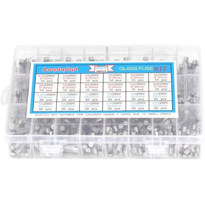 OEM Kit De 360 fusibles De Vidrio (de 0,25 A A 20 A, 24 Tipos, 6 X 30 Mm Y 5 X 20 Mm) Para Protección De Circuitos -crezuo OEM Kit De 360 fusibles De Vidrio (de 0,25 A A 20 A, 24 Tipos, 6 X 30 Mm Y 5 X 20 Mm) Para Protección De Circuitos -crezuo