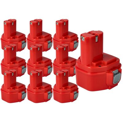 Vhbw 10x Batería Reemplaza Makita 1220, 1222, 1202, 1235, 1201, 1201a, 1233, 1234, 1200, 1202a Para Herramienta (3000 Mah, Nimh, 12 V) Vhbw 10x Batería Reemplaza Makita 1220, 1222, 1202, 1235, 1201, 1201a, 1233, 1234, 1200, 1202a Para Herramienta (3000 Mah, Nimh, 12 V)