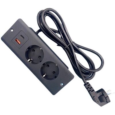 OEM Regleta De Sobremesa Con 2 Enchufes, 1 Puerto Usb, 1 Interfaz Pd20w Tipo-c Y Un Cable De Alimentación De 1,5 Metros. OEM Regleta De Sobremesa Con 2 Enchufes, 1 Puerto Usb, 1 Interfaz Pd20w Tipo-c Y Un Cable De Alimentación De 1,5 Metros.