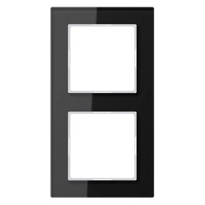 Jung AC 582 GL SW - Marco de Vidrio 2-Vías Negro Brillante - Marco Jung AC 582 GL SW - Marco de Vidrio 2-Vías Negro Brillante - Marco