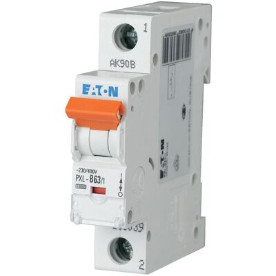 Eaton Interruptor Automático (mcb), 63 A, 1p, Característica: C, 236070 Eaton Interruptor Automático (mcb), 63 A, 1p, Característica: C, 236070