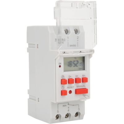 OEM Temporizador Programable Tm919b-3 De 24 V Cc Y 30 A Con Pantalla Lcd - Interruptor De Programación De 7 Días -crezuo OEM Temporizador Programable Tm919b-3 De 24 V Cc Y 30 A Con Pantalla Lcd - Interruptor De Programación De 7 Días -crezuo