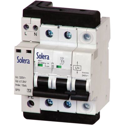 Solera - Interruptor Automatic Monofasico 2 Polos 2p 40a C 10ka Solera - Interruptor Automatic Monofasico 2 Polos 2p 40a C 10ka